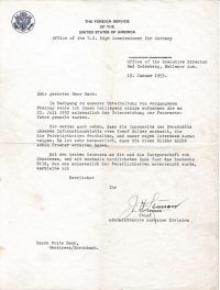 Brief aus dem Jahr 1953.