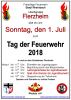 Plakat zum Tag der Feuerwehr 2018 in Flerzheim